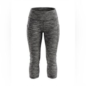 LULULEMON WOMENS/GIRLS STRETCH/YOGA PANTS SIZE 6 GRAY/DARK GRAY BLEND